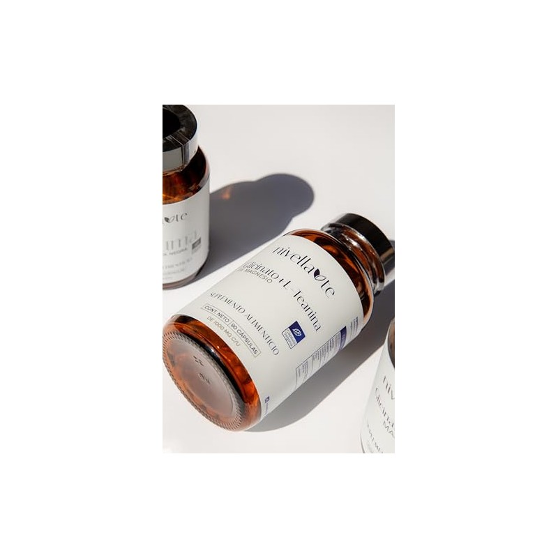 Glicinato + L-Teanina Suplemento Alimenticio Natural 90 Cápsulas 1000 mg