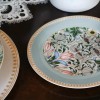 SET OF 6 Morris Garden Porcelain Dessert Plates Floral Bone