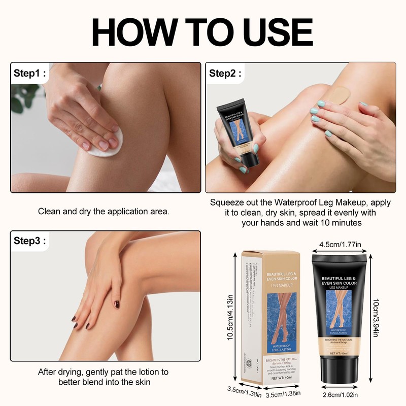 2pcs Leg Makeup Waterproof, Leg Make Up to Cover Veins,