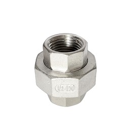 LOZOME 1/2" Union Pipe 304 Stainless Steel NPT Female Thread Union Joint Cast Pipe Fitting Pack of 2