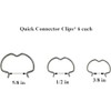 18 PCS 800-801 Quick Connector Clips, 6-3/8'', 6-1/2'', 6-5/8'', Transmission