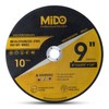 MIDO Professional Abrasive 10 Pack Cut Off Wheels 9 Inch