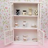 Acxico 1Pcs 1:12 Mini Miniature Furniture Kitchen Cabinet Cupboard Display