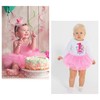 Baby Girls Tulle Tutu Skirt with Diaper Cover for Toddler