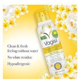 Vagisil Scentsitive Scents Feminine Dry Wash Deodorant Spray for Women,