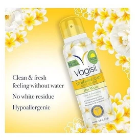 Vagisil Scentsitive Scents Feminine Dry Wash Deodorant Spray for Women,