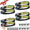 Rechargeable Headlamp 8 Pack, LED Headlight Flashlight Super Bright with