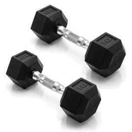 CAP Barbell 35 LB Pair Coated Hex Dumbbell Weight
