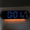 Digital Wall Clock Large Display with Remote Control Auto Brightness
