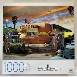 Cardinal Big Ben Hot Diggity Dog 1000 Piece Puzzle