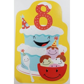 You're 8 - Now That's Sweet! Happy 8th Birthday Greeting Card - Eight Years Old Eighth (Unisex)