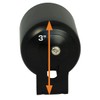 GlowShift Universal Fitment Black Single Gauge Metal Dashboard Pod Holder
