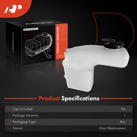 A-Premium Engine Coolant Overflow Recovery Reservoir Tank [with Cap] Compatible with Dodge Avenger 1996-2000 & Chrysler Sebring 1996-2000 & Mitsubishi Eclipse 1995-1999 & Eagle Talon 1996-1998