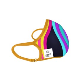 Zitto. Gesichtsschutz für Nase, Mundstück, Schwarz und Waves, waschbar mit Filter