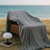 DOWNCOOL Cooling Blanket King Size, Grey Summer Blanket for Hot