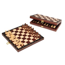 Philos 2702 - Schach, Schachspiel, Reiseschach, Feld 30 mm, Feld 30 mm, Königshöhe 48 mm
