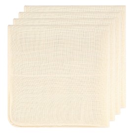Cheese Cloth Straining Cloth Reusable 50 x 50 cm Cheese Cloth Washable Filter Cloth Nut Milk Bag Unbleached for Food Cheese Tofu Milk Fruit Cheese Making Pack of 4