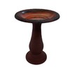 Tierra Garden Birdbath for Outdoors - 24"x19" Red Fiber Clay