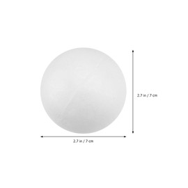 2.75 Inch (7cm) White Foam Balls, Polystyrene Balls for DIY Crafts, Art, Supplies, Christmas Holiday Decorations (10Pcs)