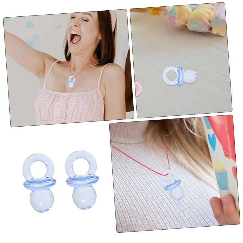 CORHAD 150 pcs Mini Clear Pacifiers Acrylic Pacifiers for Shower
