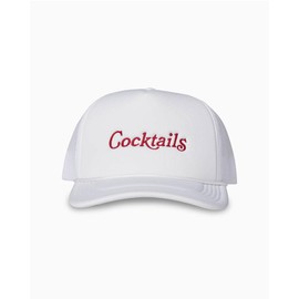 Toes on the Nose Cocktails Adjustable Baseball Hat, White