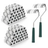 60 Pack 4 Inch Microfiber Paint Roller Covers with 2pcs