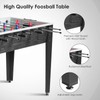 RELAX4LIFE 48'' Foosball Table, Wooden Soccer Game Table with 2