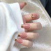 24 PCS French Nails, Gold Foil for High Quality Lady