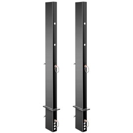 Colinktool Adjustable Pipe Stakes, 30" Heavy-Duty C Channel Pipe Stake for Flatbed Trailer Hualer -2Pack