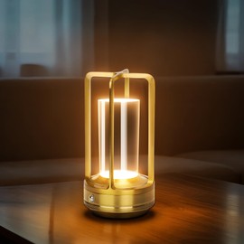 Metal Table Lamp, Modern and Elegant, Light Modes with Warm, Cold and Neutral White, Continuously Dimmable, Ideal for Garden Evenings or Cosy Atmosphere