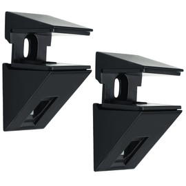 Mooche Glass Shelf Bracket, Adjustable Shower Brackets Clamp Holder for 4-10mm Wood Glass Shelves, Heavy Duty Wall Mount Clamps Clip Support Hardware Replacement Parts 2Pcs