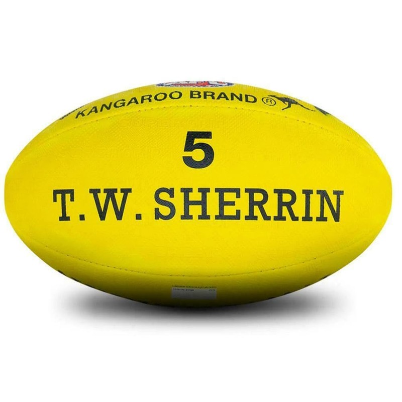 Sherrin KB All Surface Training Football, Yellow, Size 5