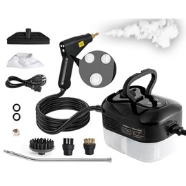 Foandbevi Handheld Steam Cleaner, 2500W High Pressure Multi-Surface Steam Cleaner for Home Use, Car Steamer For Cleaning Auto Detailing Kitchen Floors Tools