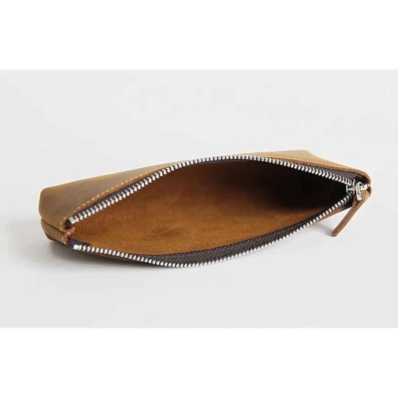 Pallavi Handmade Leather Pencil Case Model D0100HE1V4U Dark Brown Premium