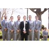HISDERN Men's Bow Pocket Square Set Plain Pre-Tied Fly Handkerchief