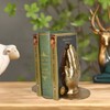 JUCONSIN Hands Bookends, Prayer Hand Decorative Bookends Unique Gold Book