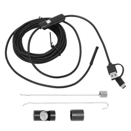 AN100-5.5 5.5mm Flexible Wire 3 in 1 Endoscope for Android Phone Borescope Pipeline Automobile Inspection1m