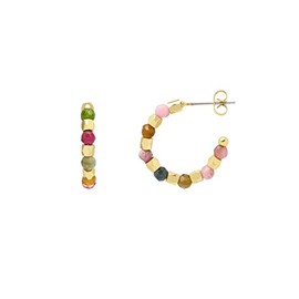 Estella Bartlett Coco & Tourmaline Hoop Earrings