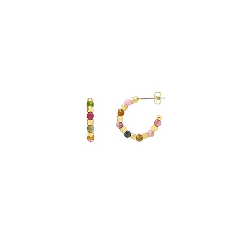 Estella Bartlett Coco & Tourmaline Hoop Earrings