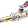 Pair Mono Block Flexible Tap Hoses Tails Connectors M10 x