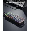 ZIUMIER Powered USB Hub, 10 Ports USB 3.0 Hub with