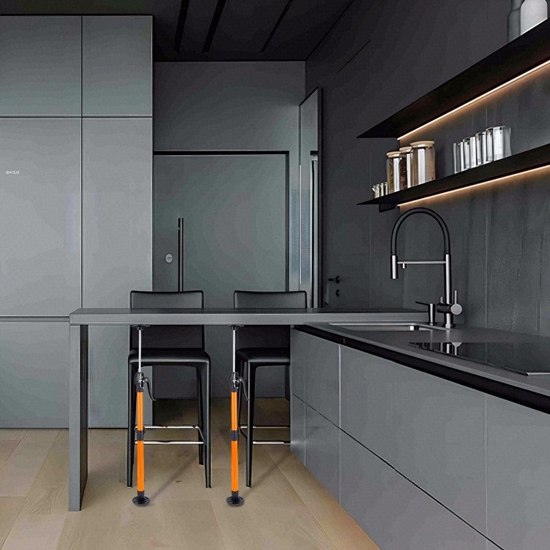 Tikelly Adjustable Support Pole, Cabinet Jacks for Installing Cabinets, Telescoping