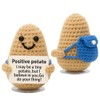 Positive Potato Crochet with Backpack – Motivational gift for Students,
