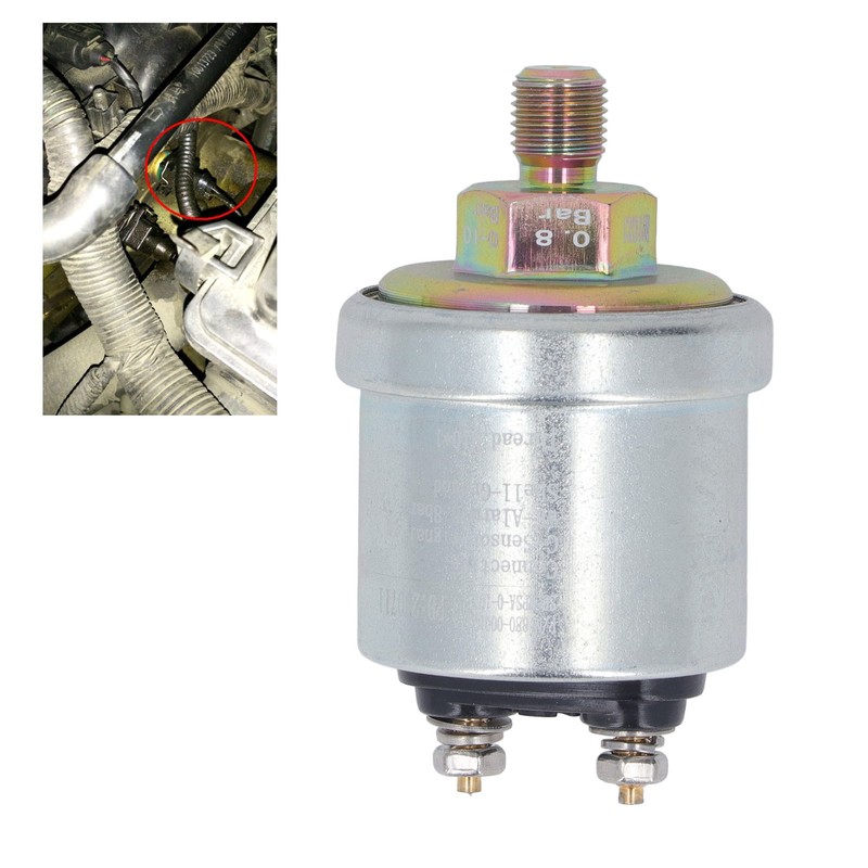 Oil Pressure Sensor High Pressure Brass M10x1 1/8NPT Male Thread