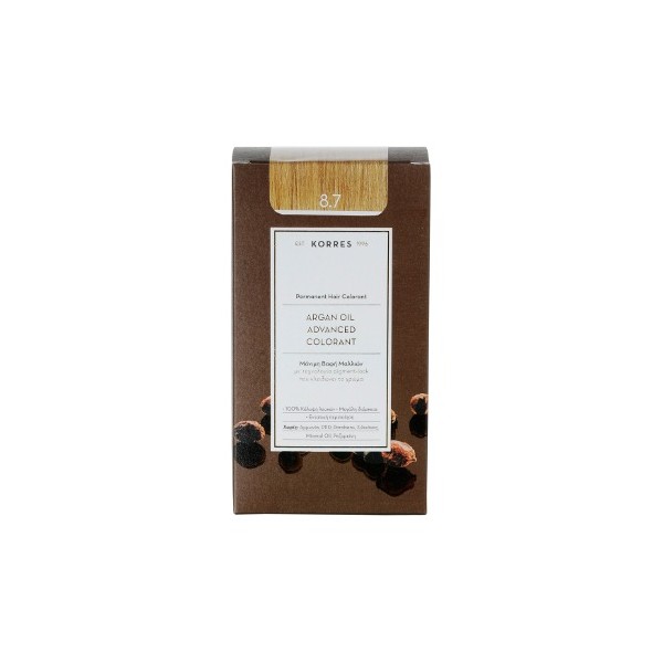 Korres Argan Oil Advanced Colorant Νο 8.7 Caramel, 50ml