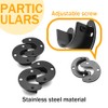 Yosawo 4Pcs Closet Pole Sockets Stainless Steel U-Shaped Flange Rod