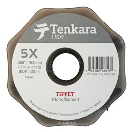 Tenkara USA Nylon Tippet, 30m 4.9 lb 5x Fly Fishing Monofilament Clear Line