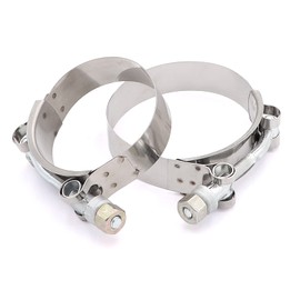 TuoLauthon 2 to 2.5 inches Black Silicone Reducer Coupler with 2 T-Bolt Clamps 4 Layers of Polyester Reinforcement Suitable High Level Turbo Pipe