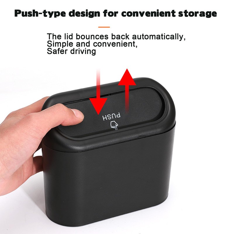 Car Trash Can Bin with Lid & 90PCS Trash Bags