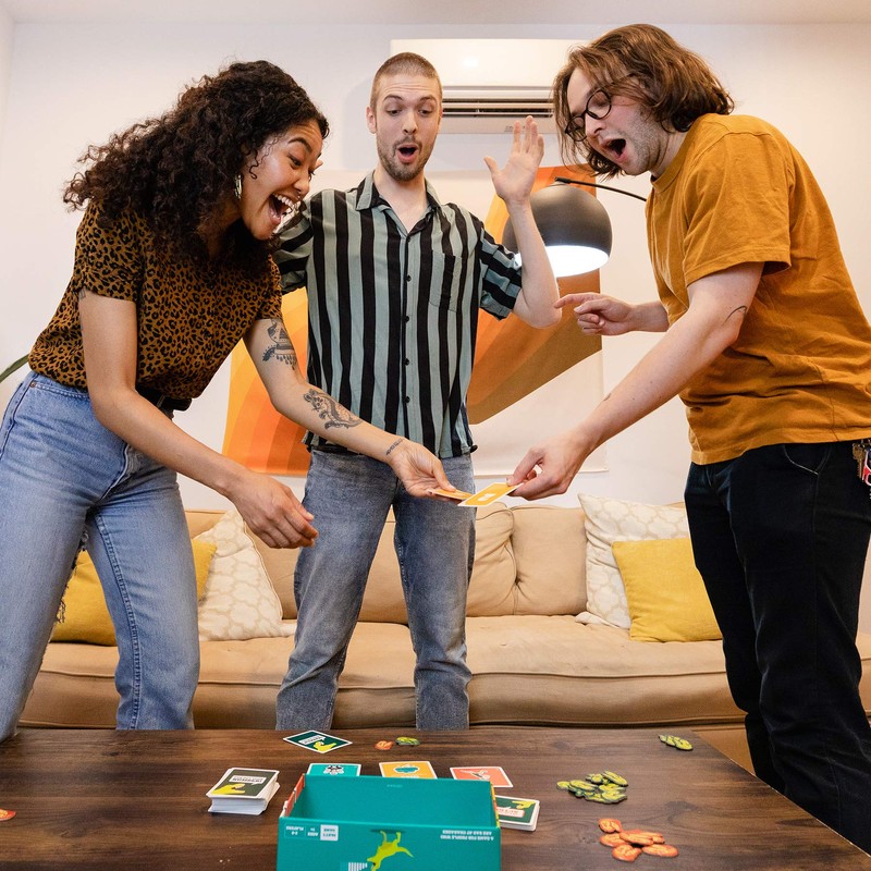 Exploding Kittens Scale from 1 to T-Rex - Card Game
